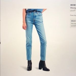 Levi’s wedgie Ivón fit high waist ankle jean